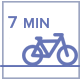 7 minutės dviračiu